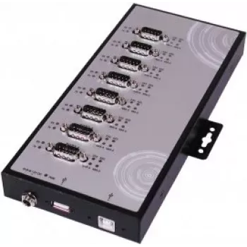 EXSYS EX-1348HMV 8-pordiline USB 2.0 - RS-232/422/485 seeriaadapteri jaotur metallkorpusega ja FTDI kiibistikuga