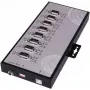 EXSYS EX-1348HMV 8-pordiline USB 2.0 - RS-232/422/485 seeriaadapteri jaotur metallkorpusega ja FTDI kiibistikuga