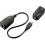 EXSYS EX-1441-2 Gigabit Etherneti pikendus koaksiaalkaabli kaudu komplekt, 1000 m ulatus, metallkorpus, must