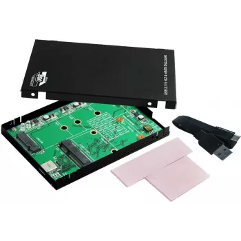 EXSYS EX-3672 USB 3.0 2,5-tolline SATA HDD/SSD korpus - must