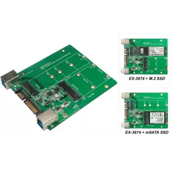 EXSYS EX-3674 4-pordiline USB 3.0 - RS-232 jadaadapter metallkorpusega ja 15KV ESD-kaitsega