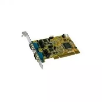 EXSYS EX-42042-IS 2-pordiline universaalne PCI jadaportide RS-232/422/485 kombokaart 16C950 UART, 128-baidise FIFO, optoisolatsiooni ja liigpingekaitsega