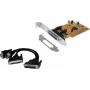 EXSYS EX-43360 PCI-X adapter - 2x RS-232 jadaport + 1x paralleelport, MosChip, madal profiil