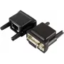 EXSYS EX-47961 RS-232 to RJ-45 konsoolikaabli adapter, DB9 isane to RJ45 isane, 1,8m, must