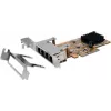 EXSYS EX-6074-3 Gigabit Ethernet PCIe x1 võrgukaart, madal profiil, RJ45, Realtek RTL8111G
