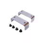EXSYS EX-6099 DIN-liinile kinnitamise komplekt tööstusseadmetele - 35mm TS-35, tsingitud teras, kruviga kinnitatav klamber, klõpsuga liinile kinnitamine, hõbedane
