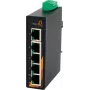 EXSYS EX-6200 5-porti tööstuslik Etherneti lüliti, haldamata, 10/100Base-TX, DIN-siini, -40 kuni 75°C