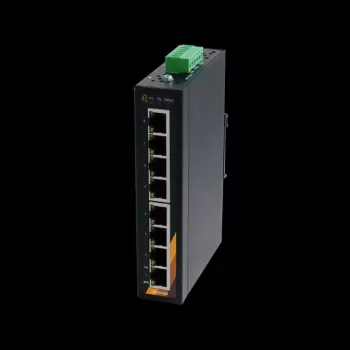 EXSYS EX-6225 8-porti Gigabit Ethernet kommutaator, 10/100/1000 Mbps, metallkorpus, laua-/seinakinnitus, Plug and Play