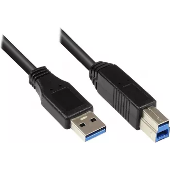 EXSYS EX-K1504 USB 3.2 Gen 1 kaabel, 1,8 m, USB-A - USB-B, must