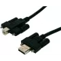EXSYS EX-K1555V USB 2.0 kaabel, Type-A isane - Type-B isane kinnituskruvidega, 5 m, must