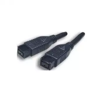 EXSYS FireWire 800 9-pin kuni 9-pin kaabel, 1,0 m, must, 800 Mbps, topeltvarjestusega EX-K6850