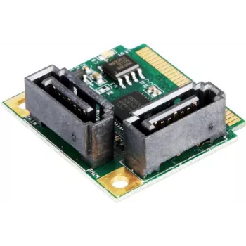 EXSYS Mini PCIe SATA III kontroller, 2-porti, 6Gbps, ASM1061, Full-Height EX-48080-2