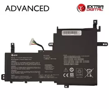 Extra Digital Advanced ASUS B31N1842 asendusaku sülearvutile – 3600mAh 11,52V Li-ion 3-elemendiline, must
