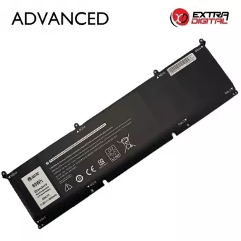 Extra Digital Advanced sülearvuti aku Dell Latitude E5440/E5540, Precision M2800 jaoks (69KF2, 6000mAh, 11.1V, 6-Cell, must)