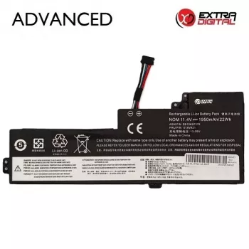Extra Digital Advanced NB483037 sülearvuti aku – asendus Lenovo 01AV421, 1950mAh, 11,4V, 3-elemendiline Li-ion (ThinkPad X270, X260, T470, T460, L470, L460, P51s, P50s, A475, A275)