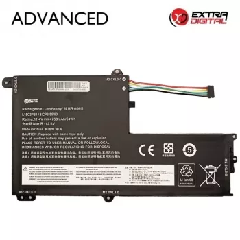 Extra Digital Advanced NB483075 asendusaku sülearvutile Lenovo L15C3PB1 – 4750mAh, 11.4V, 3-elemendiline