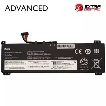 Extra Digital Advanced asendus sülearvuti aku Lenovo L21M4PC0 jaoks – 3750mAh, 15,36V, 57Wh, 4-elemendiline Li-ion (must)