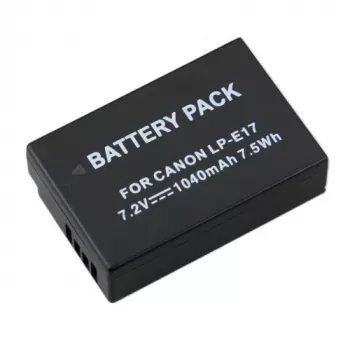 EXTRA DIGITAL Canon LP-E17 asendusaku (ilma kiibita, 7.2V, 1300mAh, Li-ion, must)