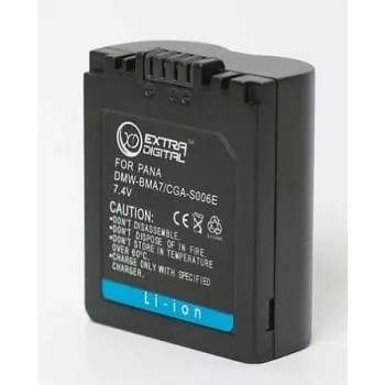 Extra Digital CGA-S006E Li-Ion kaamera aku 3.7V 1200mAh Panasonic Lumix DMW-BCC12 jaoks