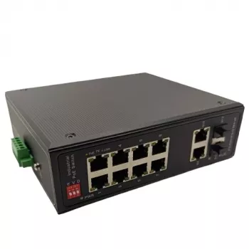 EXTRA DIGITAL PoE Switch 10 Port 1000M with 2 SFP Ports 1000M