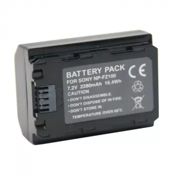 EXTRA DIGITAL SONY NP-FZ100 aku, 2250mAh - laetav liitiumioonaku Sony Alpha kaameratele