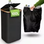 EXTRALINK Black Forest Tagastatavate Pudelite Kogumiskorv, Kokkupandav, 100L, Must