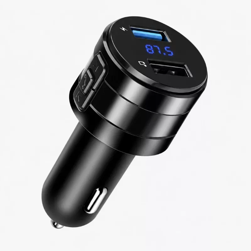 EXTRALINK Bluetooth FM-saatja 2x USB-laadijaga, käed-vabad kõned, must