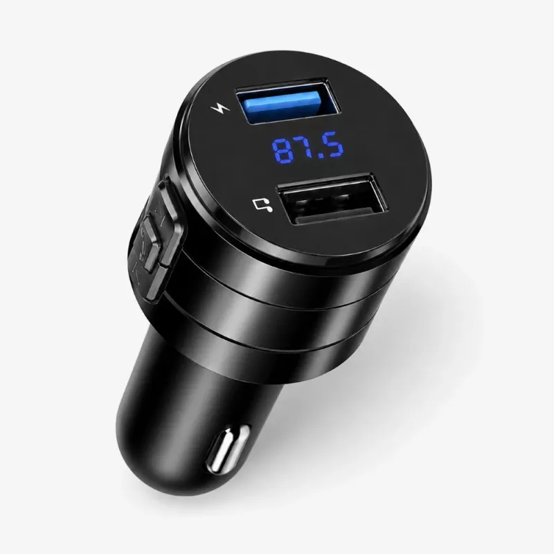 EXTRALINK Bluetooth FM-saatja 2x USB-laadijaga, käed-vabad kõned, must