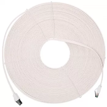 EXTRALINK CAT.8 U/FTP 20m 40G lame varjestatud patch-kaabel, puhas vask, valge