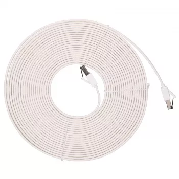 EXTRALINK Cat.8 U/FTP lame Etherneti patch-kaabel 10m 40Gbps valge