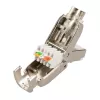 Extralink CAT6A RJ45 tööriistavaba pistik – UTP 8P8C kullatud 10Gbps Etherneti pistik