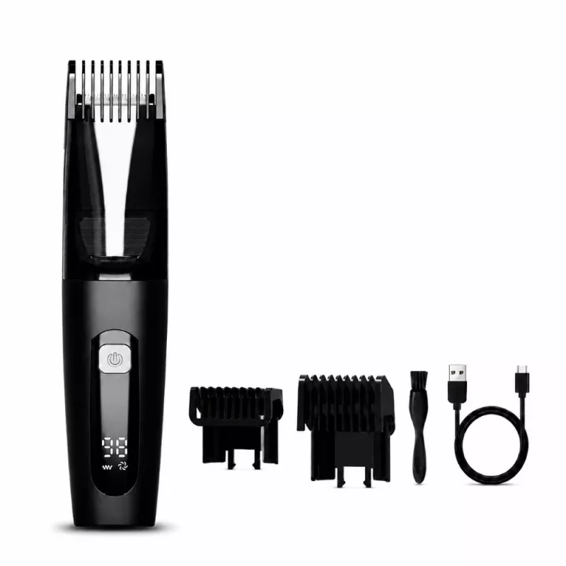 EXTRALINK Juuste- ja habemetrimmer konteineriga, 1-20 mm, USB-C, IPX6, 800 mAh