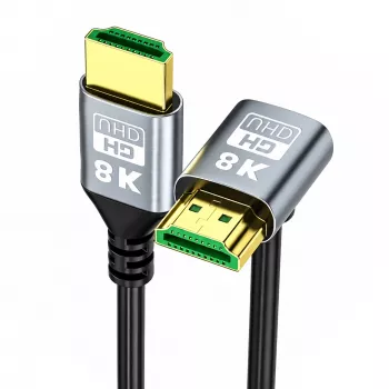 EXTRALINK HDMI 2.1 8K HDR 2M Angled Upward Cable Black