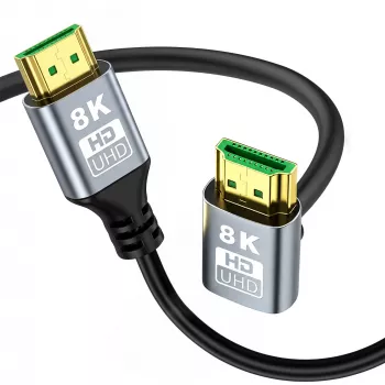 EXTRALINK HDMI 2.1 8K HDR 2M Angled Upward Cable Black