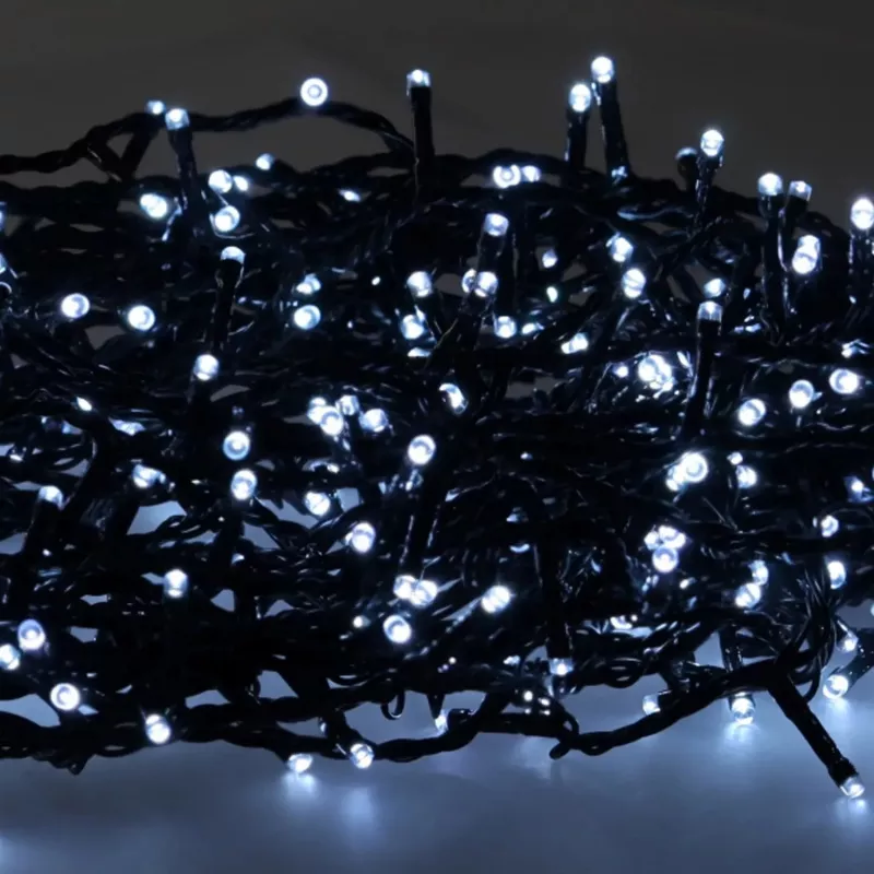 Extralink LED valgusketid 200 LED-i külmvalge 10m + 3m IP44 sise-/välistingimustes