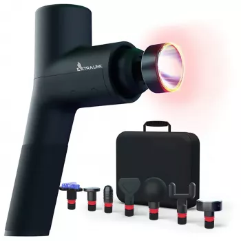 Extralink Massage Gymgun Fit 2.0 Pro Massaažipüstol, 7 otsikut, 6 režiimi