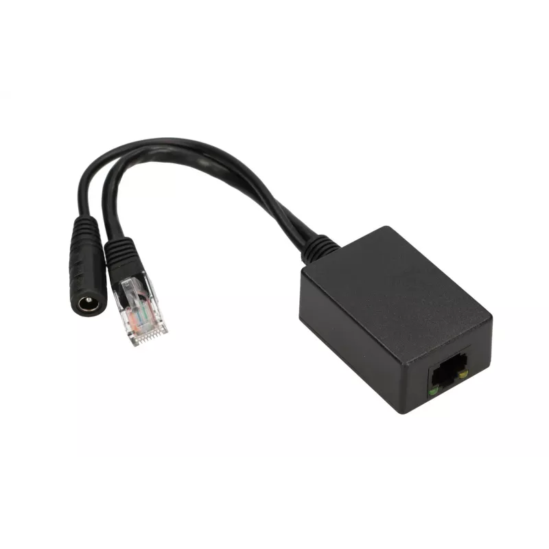 Extralink PoE inverter 1 port, sisend 1x 1000Mb/s RJ45/pistik 10-30V, väljund 48V