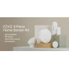 EZVIZ CS-B1 koduandurite komplekt – Zigbee 3.0 lüüs, PIR-liikumisandur ja kontaktsensor, Wi-Fi, 90 dB sireen, valge