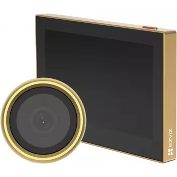 Ezviz CS-CP2 2MP traadita digitaalne uksevaatur (1080p, 4,3 tolline LCD, Wi-Fi, PIR, kahesuunaline heli, kuldne)