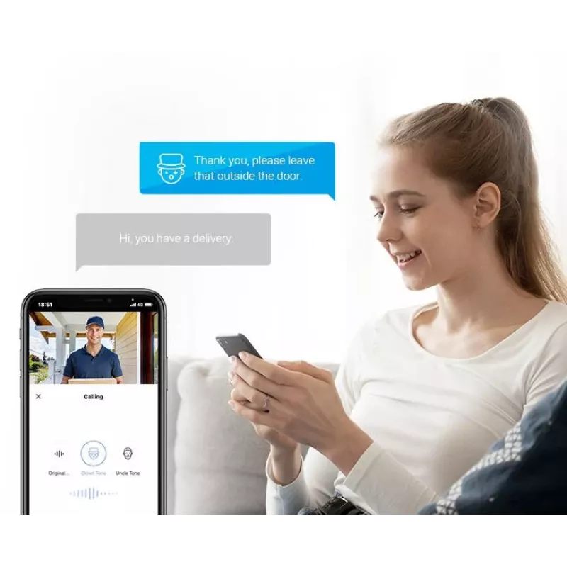 Ezviz CS-CP4 2MP Wi-Fi digitaalne uksevaataja 4.3-tollise ekraaniga, Hõbedane