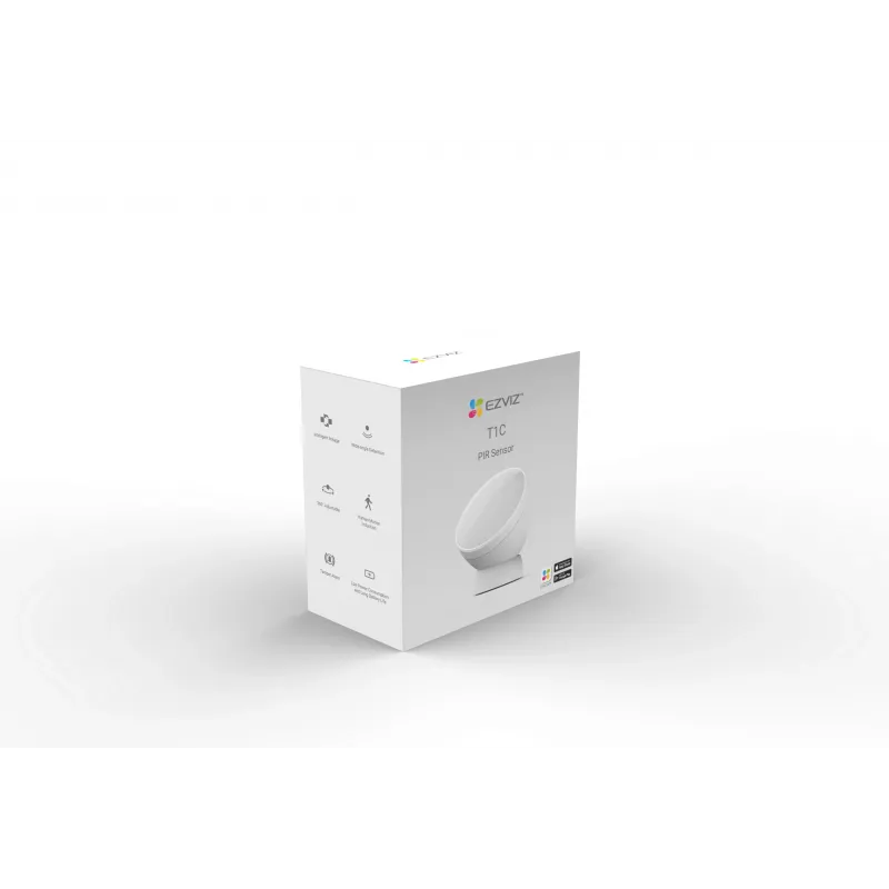 EZVIZ CS-T1C juhtmevaba PIR-liikumisandur, Zigbee 3.0, 12 m ulatus, valge