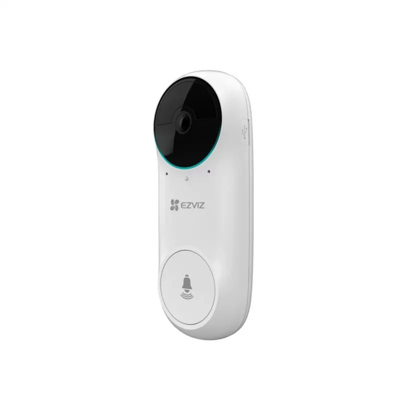 EZVIZ DB2C Juhtmevaba videouksukell 1080p Full HD, 160° vaateväli, öövaatlus, kahesuunaline heli, IP65, akutoitel, töötab Alexaga/Google Assistantiga