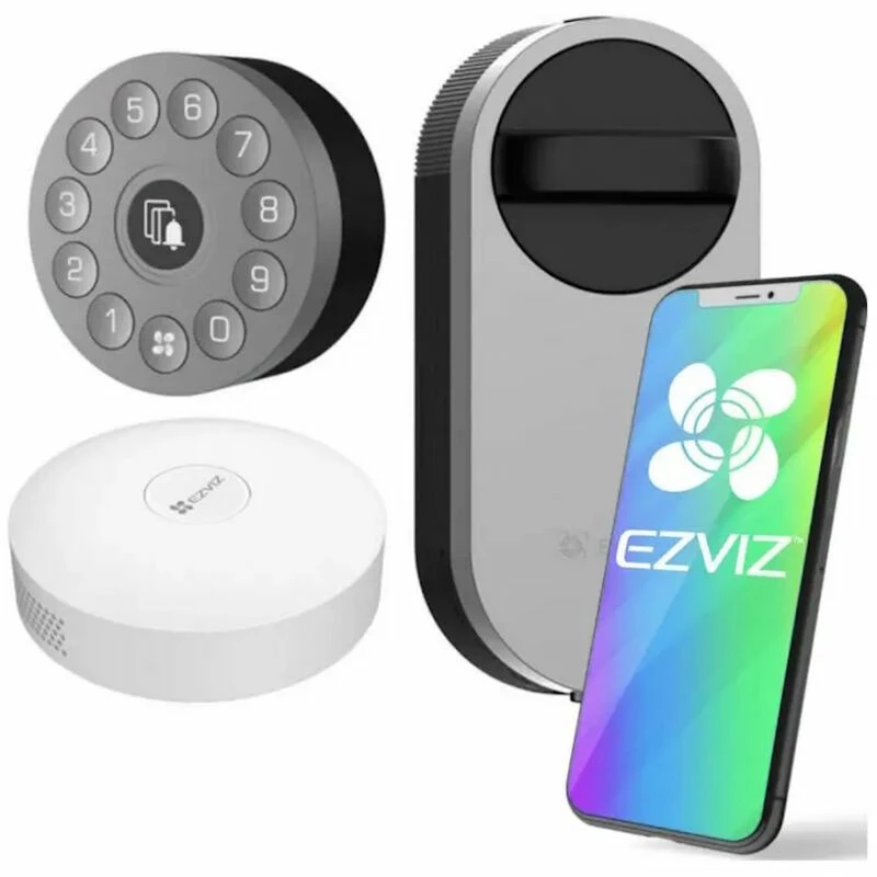 EZVIZ DL01S-DIY Smart Lock Kit koos klaviatuuri ja A3 keskusega