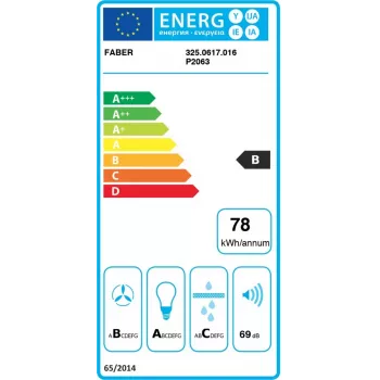 Faber Stilo Glass Smart A90 seinakubu, 90 cm, roostevaba teras/klaas, A+ energiaklass, 700 m³/h