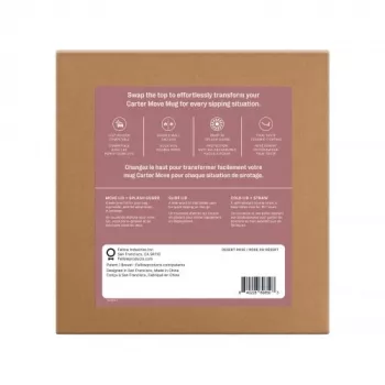 Fellow Carter Move Mug 3-in-1 473 ml termotops 3 kaanega, pulberroosa