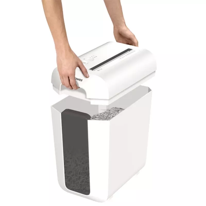 Fellowes 84729080 ristlõikeline purustaja SafeSense-tehnoloogiaga, 16 lehte, 23L korv