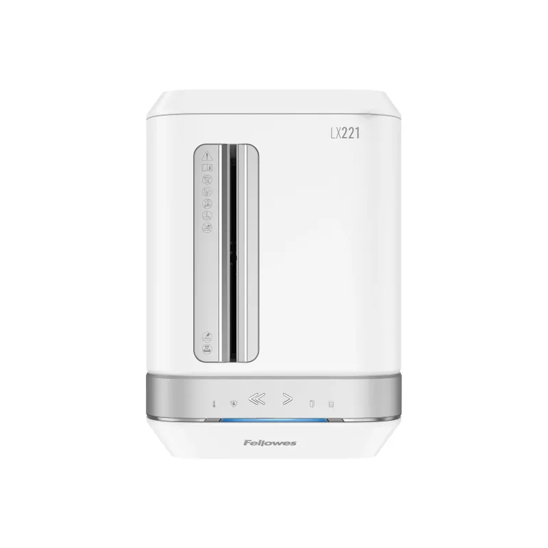 Fellowes Powershred LX221 mikro-lõikur paberipurustaja, 17 lehte, P-5 turvatase, 30L prügikast, must 5050501