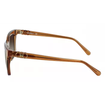 FERRAGAMO SF1027S-210 Naiste Päikeseprillid Havana Pruun 55mm