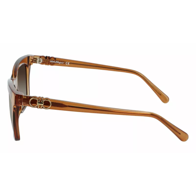 FERRAGAMO SF1027S-210 Naiste Päikeseprillid Havana Pruun 55mm