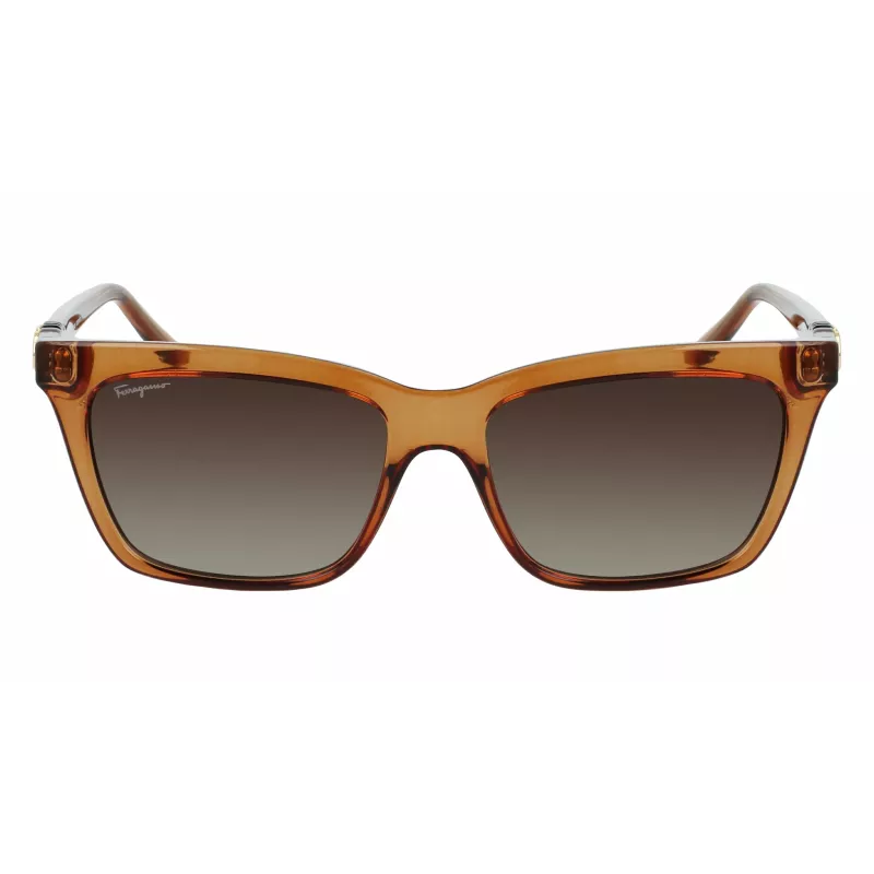 FERRAGAMO SF1027S-210 Naiste Päikeseprillid Havana Pruun 55mm